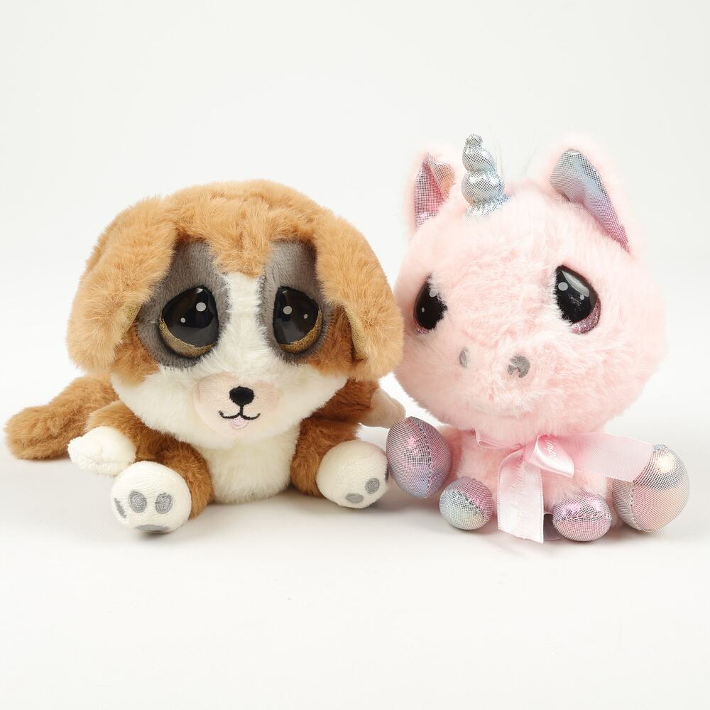 2 Cutie Pet-tudies Precious Moments Charm Pink Unicorn Bobo Bush Baby Plush